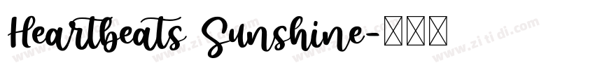 Heartbeats Sunshine字体转换